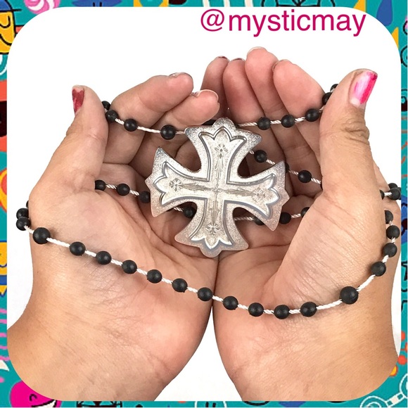 NEW Silvestri by Demdaco Silver KNIGHTS CROSS PRAYER CHARM Pocket Purse Blessing - Picture 1 of 4